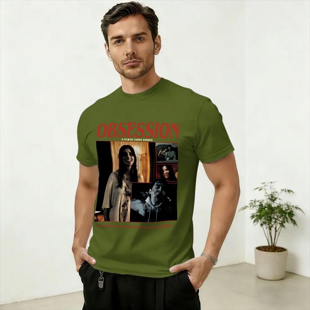 Unisexs Obsession Movie 2026 T Shirt Pure Cotton Clothing Vintage Short Sleeve Round Neck Tee Shirt Plus Size TShirts