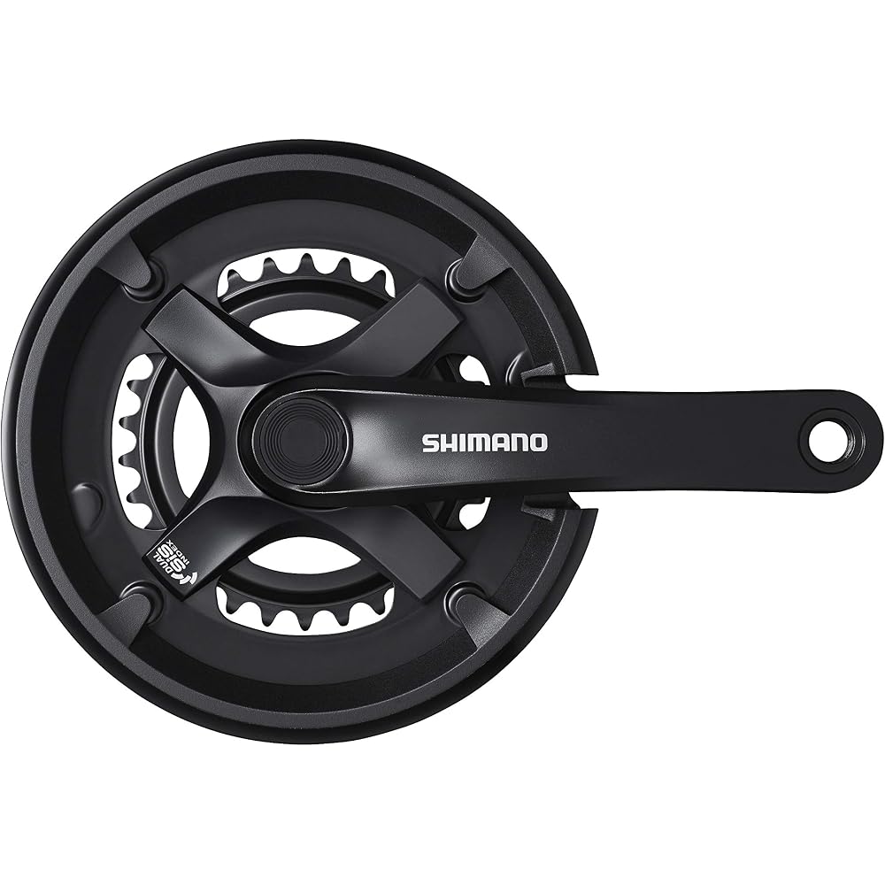 Передняя звездочка Shimano Tourney FC-TY501-2 46x30T 170мм с защитой цепи для MTB