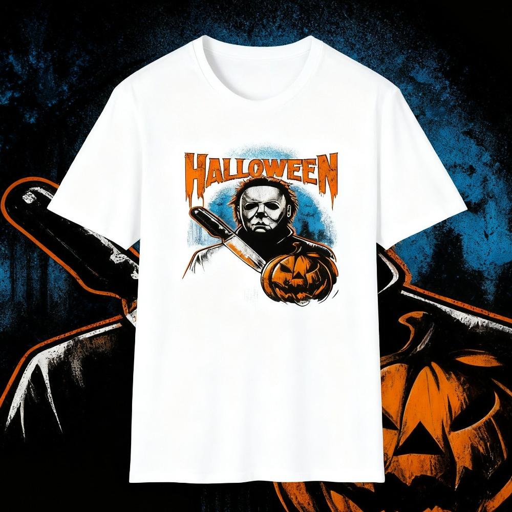 Distressed Michael Myers Halloween TShirt Vintage Throwback Horror Tee Retro 80s Style Men Women Shirt Unique Halloween Gifts T