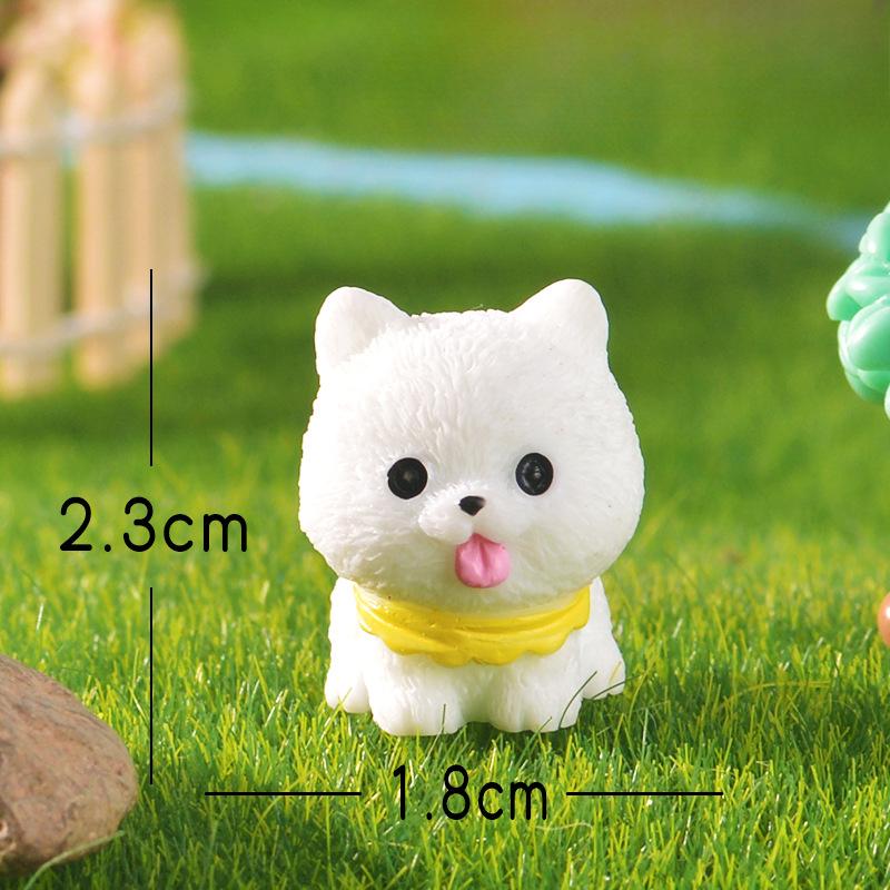 Micro-landscape Cute Mini Dog Samoyed Shih Tzu Handmade Accessory Small Ornaments