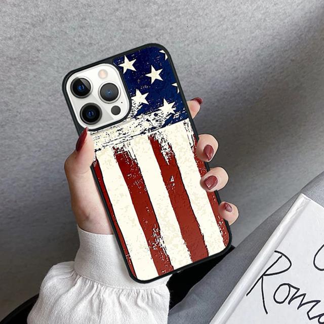 США Американский флаг Чехол для телефона Cover Для iPhone 17 Air 16 15 14 plus 12 13 pro max coque Оболочка Fundas