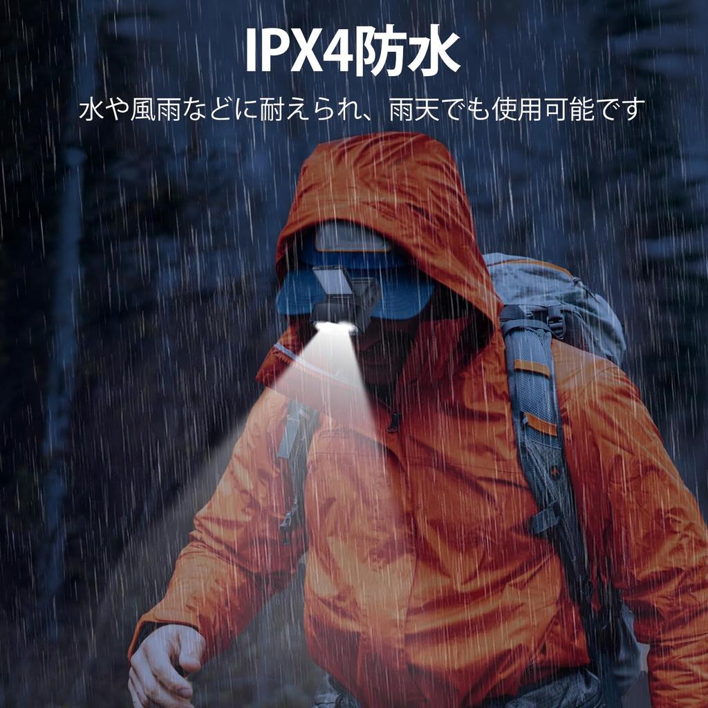 DAI NING Headlight Cap High 900 5 Lighting IPX4 Оснащен бесступенчатой угловой головкой для Power Hat Storage Box В комплекте Свет, Яркость, Перезаряжаемый,