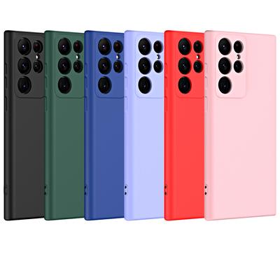 Жидкий силиконовый чехол для телефона Samsung Galaxy S25 Ultra S24 S21 S22 S23 Plus S20 S21 FE 5G ультратонкий противоударный чехол Fundas