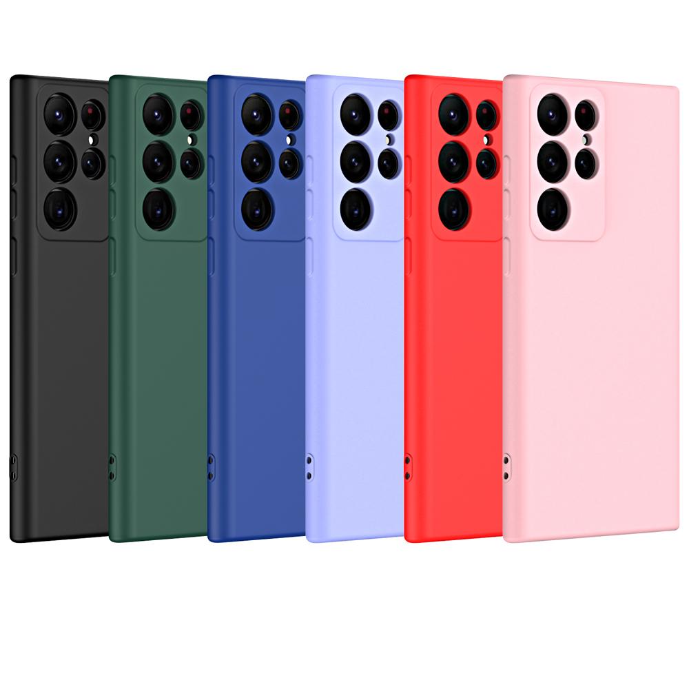 Защитный жидкий силиконовый чехол с мелкими отверстиями для Samsung S24 Ultra S21 S22 S23 FE S24 Plus, силиконовый чехол для Galaxy S24 Ultra