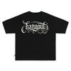 HANGOUT X A-Man Чикано Светоотражающий Логотип Широкая Футболка (черный)