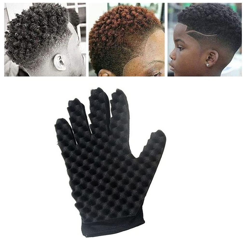 Curly Hair Barber Gloves Sponge Braiders Dreads Dorm Hairstyling Hairdressing Twisting Tool for Artists Beginner