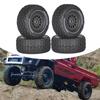 Remote Control Model Rubber Car Supplies Beadlock Wheel Mud Terrain Tires Set Wheel Tires Detachable Fine Car Parts