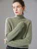 Women's Cashmere Half-High Neck Sweater - Warm Knitted Base Layer for Autumn & Winter