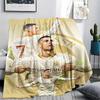 1pc C Ronaldo Print Flannel Blanket, High quality Comfortable for All Seasons, Home Decor, Warmth and Comfort, Perfect for Christmas Gifts25