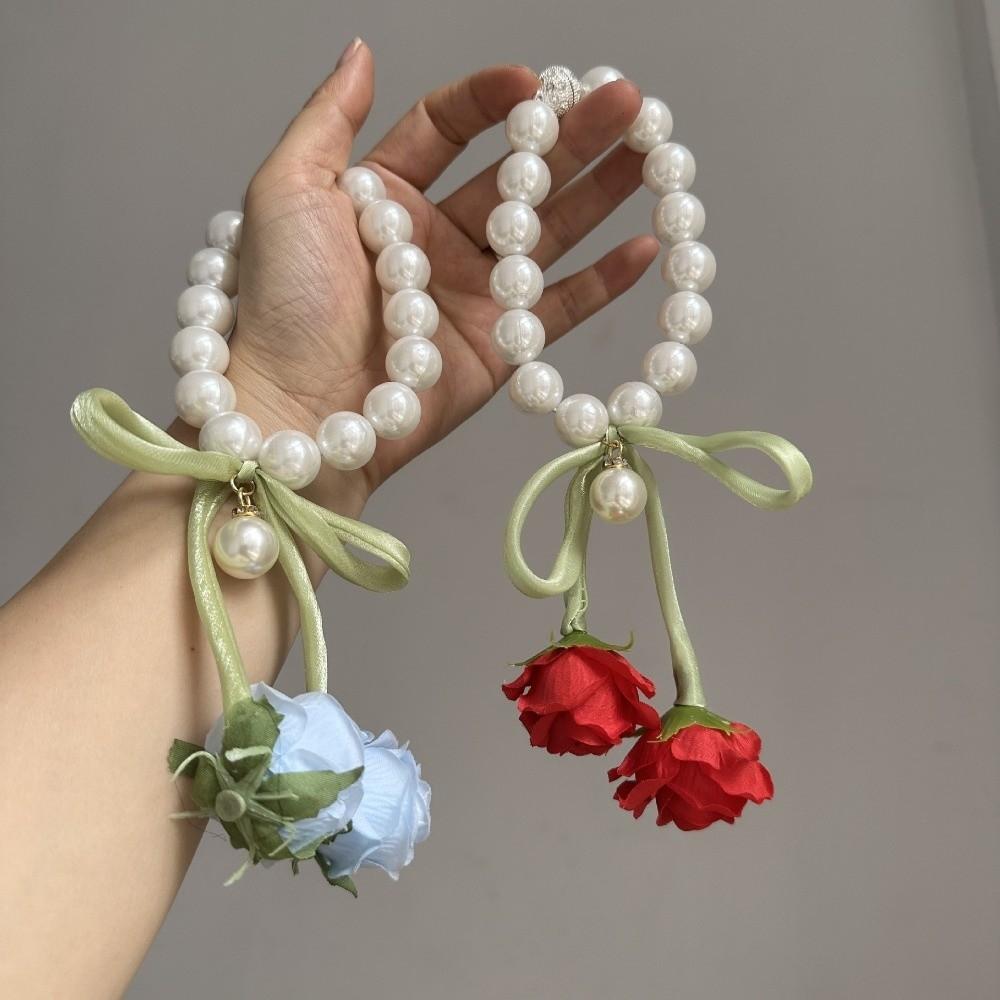2PCS Decorative Rose Curtain Straps Portable Curtain Binding Curtain Buckle  Living Room