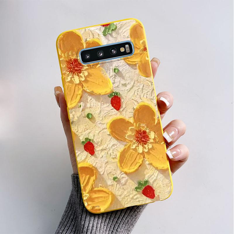 Чехол для Samsung Galaxy S10 S 10 Plus S10E Чехол для телефона Милая бабочка Расписной Мягкий ТПУ Чехол для Samsung S10 5G S10+ S10E Funda