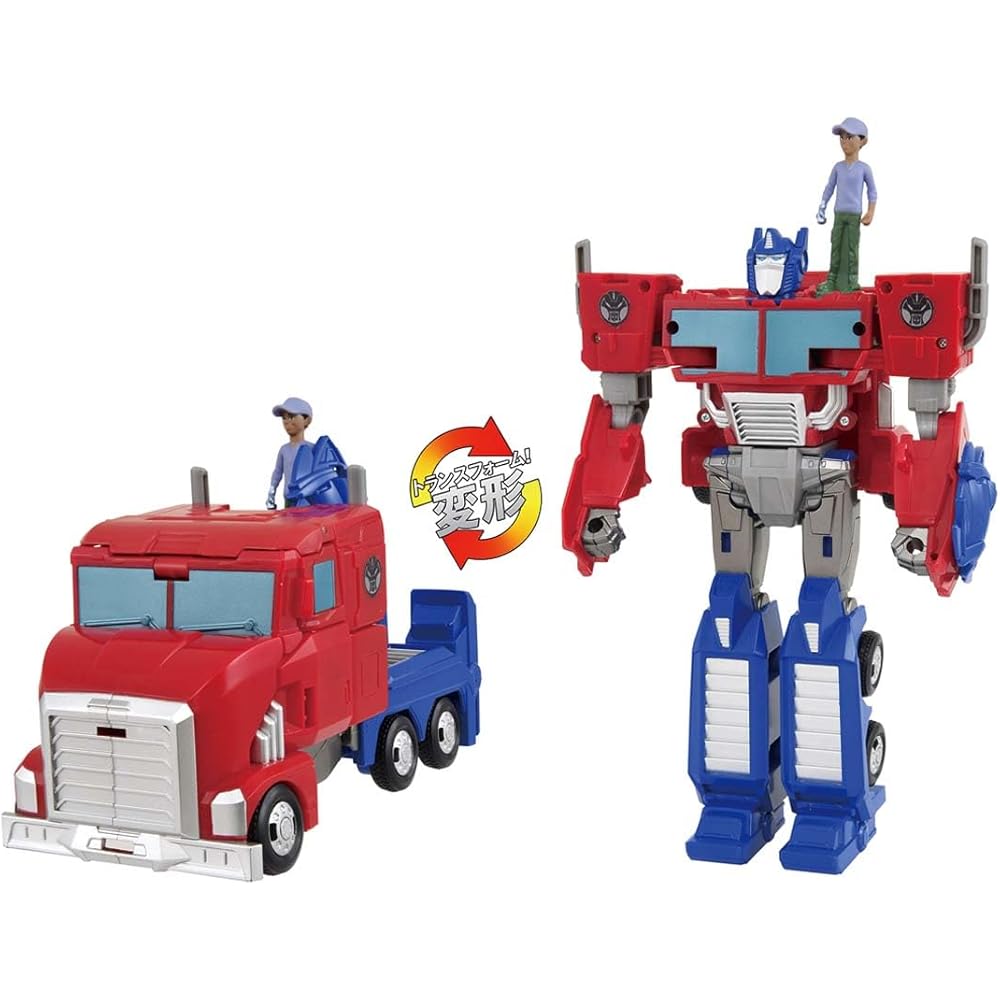 Takara Tomy Transformer ESC-01 Spin Changer Optimus Prime & Lobby Action Figures Set