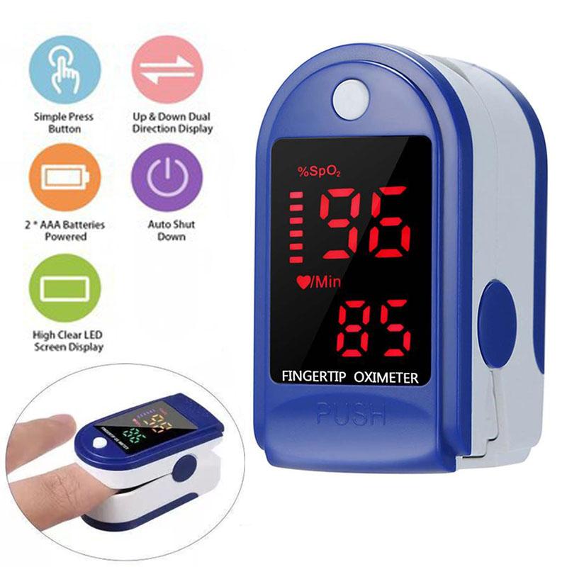 Digital Display Fingertip Pulse Oximeter Blood Oxygen Saturation Detector Pulse Rate Monitor Portable Oximeter Heart Rate Sleep Monitoring