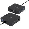 Док-станция I-TEC USB-C Dual HDMI 4K PD 100 Вт Поддержка 3 мониторов Черный