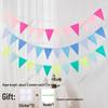 Yellow-Green Felt Pennant Bunting for Kids' Birthday or Kindergarten Decor