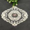 Вышитый кружевной поднос, ретро-салфетка для французского вязания крючком, вышитый вручную цветок, коврик для стола