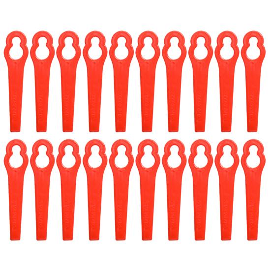 20/50/100Pcs Mower Cutter Blades Ergonomic Design Universal Simple Installation Lawnmower Plastic Cutting Blade Parts Kit