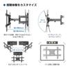 1homefurnit Wall Mount TV Bracket TV Wall Mount Bracket Compatible with inch Large Load Capacity 65kg Tilt Swivel Capable Up to VESA600x400mm Full