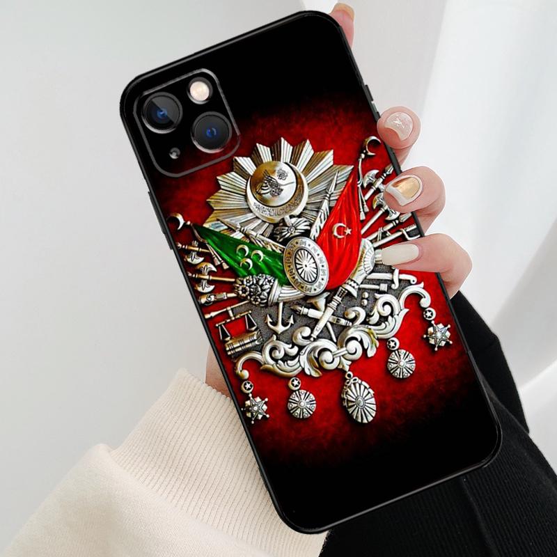 Чехол для телефона с гербом Османской империи для iPhone 11 12 13 14 15 16 Pro Max Mini X XR XS Max Plus Cover Funda