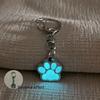 Animal Footprints Cat Paw Keyring Glow In Dark Luminous Paw Keychain Friends Children   Bag Pendant