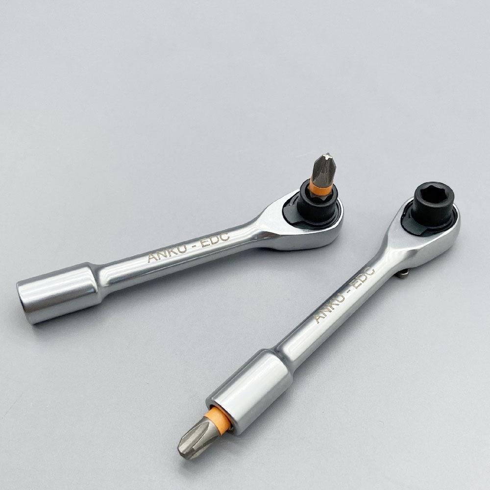 Мини-трещотка и ручка для бит 6,35, Многоцелевой инструмент