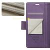 Flip case for Samsung Galaxy S23 FE, CASEME Wallet, purple + 9H glass