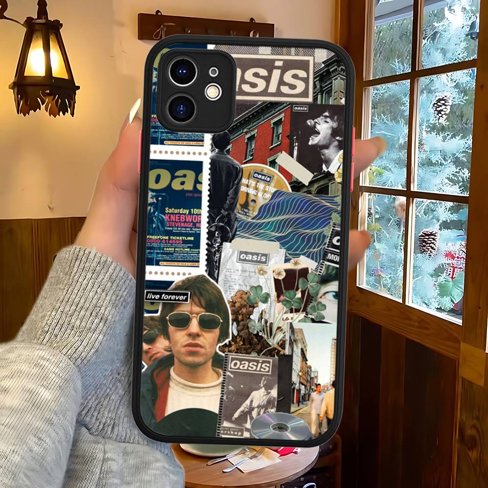 Classic Rock Band O-Oasis Phone Case For IPhone 16 15 14 11 12 13 Pro Max Plus 12 XS Max Back Cover Matte Case