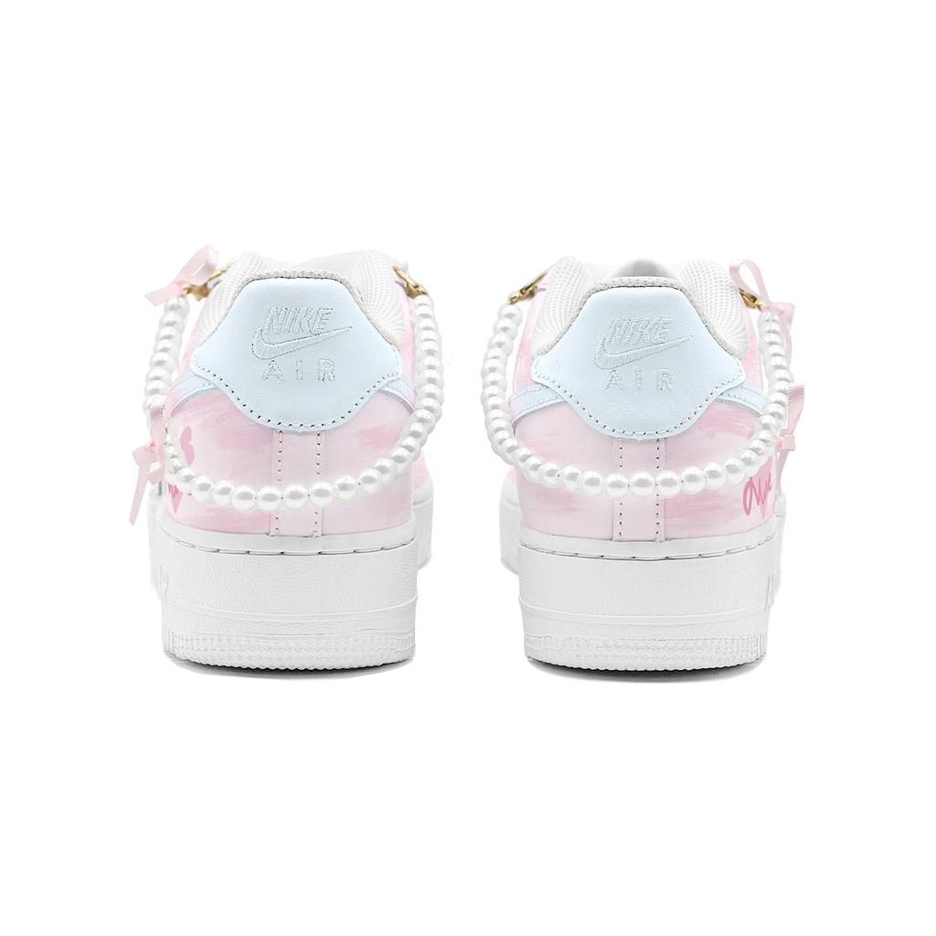 Nike Air Force 1 Air Force 1, Couple's, Romantic Favor, Galaxy Sweet Dream, Heart, Pearl, Bowknot, Sweet And Cute DH2920-111(TeamS3-S-BOX)