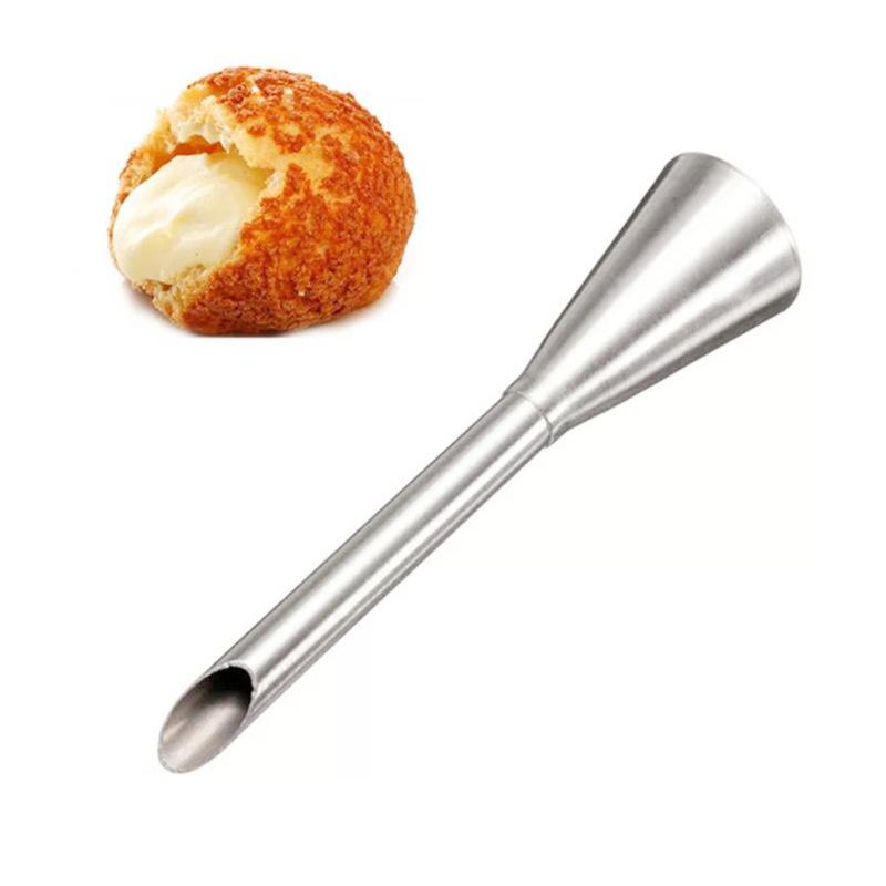 Заостренный рот для взбитых сливок из нержавеющей стали для украшения тортов, десертов, печенья, насадки, инструменты для самостоятельного украшения выпечки