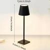 3 Levels Dimmable Table Lamp Touch Switch High-legged Desk Lamp Stylish LED Night Light  Home Decor