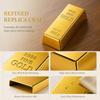 Small Fake Gold Bar 4.49×2.05×1.18in Gold Paperweight Gold Brick Decoration  Treasure Hunt Game