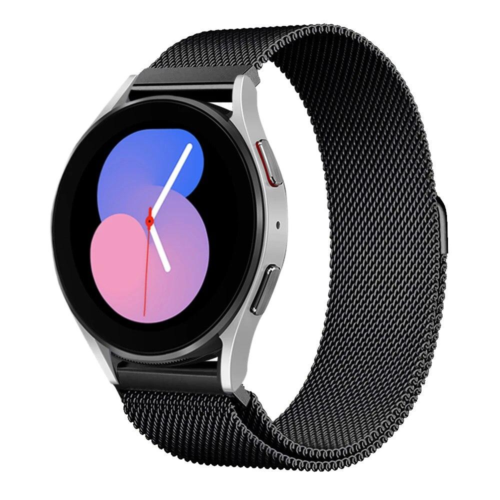 Ремешок 20 мм 22 мм для Samsung Galaxy Watch 4/5/6/5Pro 44 мм/40 мм/Active 2 браслет с магнитной петлей Galaxy Watch 4/6 classic 46 мм 42 мм