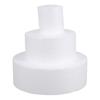 3 Pcs Wedding Decorating Cake Round Foam Circles Prosthetic Model Foams Office Tray