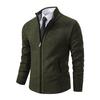 Men's Autumn & Winter Stand Collar Cardigan Sweater - Large Size Knitted Fashion Jacket