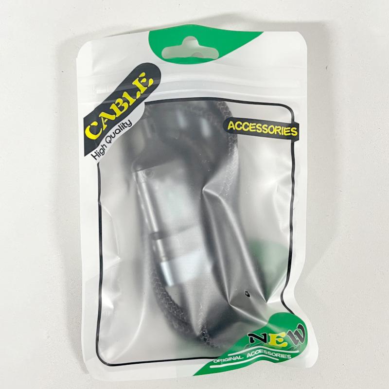 Прозрачный светящийся плетеный кабель для передачи данных и супербыстрой зарядки 3-в-1 мощностью 100 Вт с цифровым дисплеем