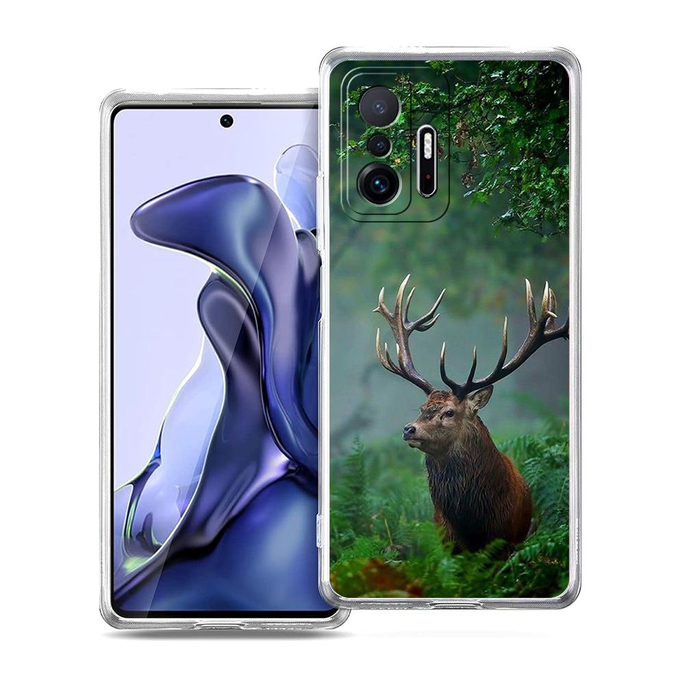 Камуфляжный чехол для телефона 'Охота на оленей' для Xiaomi 14 13 12 Lite Mi 11 11X 13T 12T 11T Чехол для Poco X5 X4 X3 NFC F5 F4 M4 Pro 5G Корпус