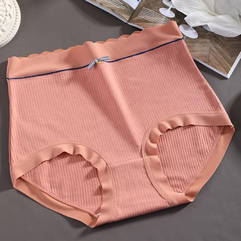 Large Size Lingerie Pure Cotton Plus Size Underwear Women's Briefs High Waisted Seamless Fashionable Triangle Panties Soft