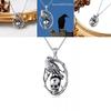 Unique Gothic Skull Necklace With Zinc Alloy Material And Crow Shape Design For Women