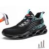 Дышащая защитная обувь для мужчин, легкие рабочие кроссовки со стальным носком, неразрушаемые защитные ботинки с защитой от проколов