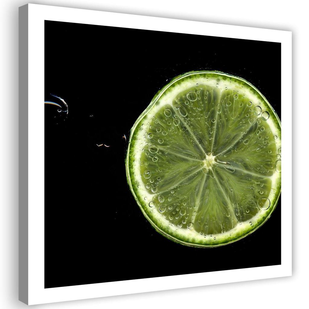 Canvas Print, Lime Slice
