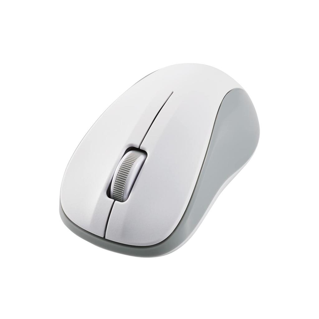 ELECOM Wireless 3 Mouse, Bluetooth, Quiet, Buttons, Small, Antibacterial, White, M-BY10BRSKWH