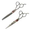 7 Inch Left Hand Professional Hair Scissors Matt Natural Color Cutthing Shear Thinning Scissors, Nice and Fashion,Recommendation
