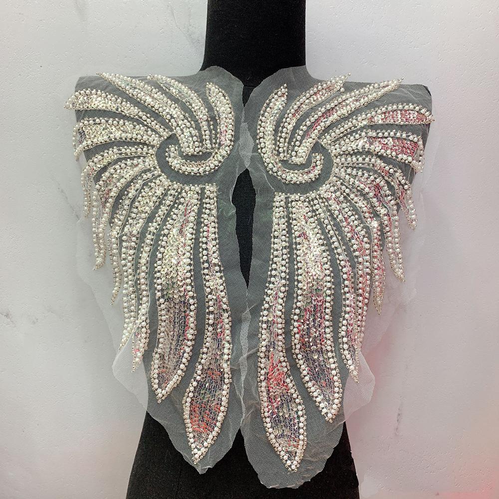 1 пара золотых бусинок с крыльями ангела, вышитая нашивка, аппликация, сделай сам, ремонтная аппликация