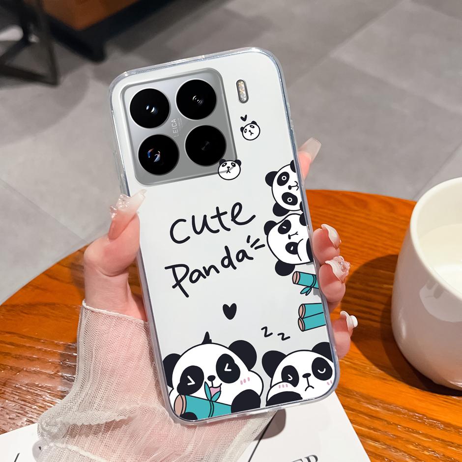 Cute Flower Case For Xiaomi 15 Pro Ultra Clear Soft Silicone Protective Bumper Cover For Xiaomi15Pro 15Ultra Anti Scratch Fundas