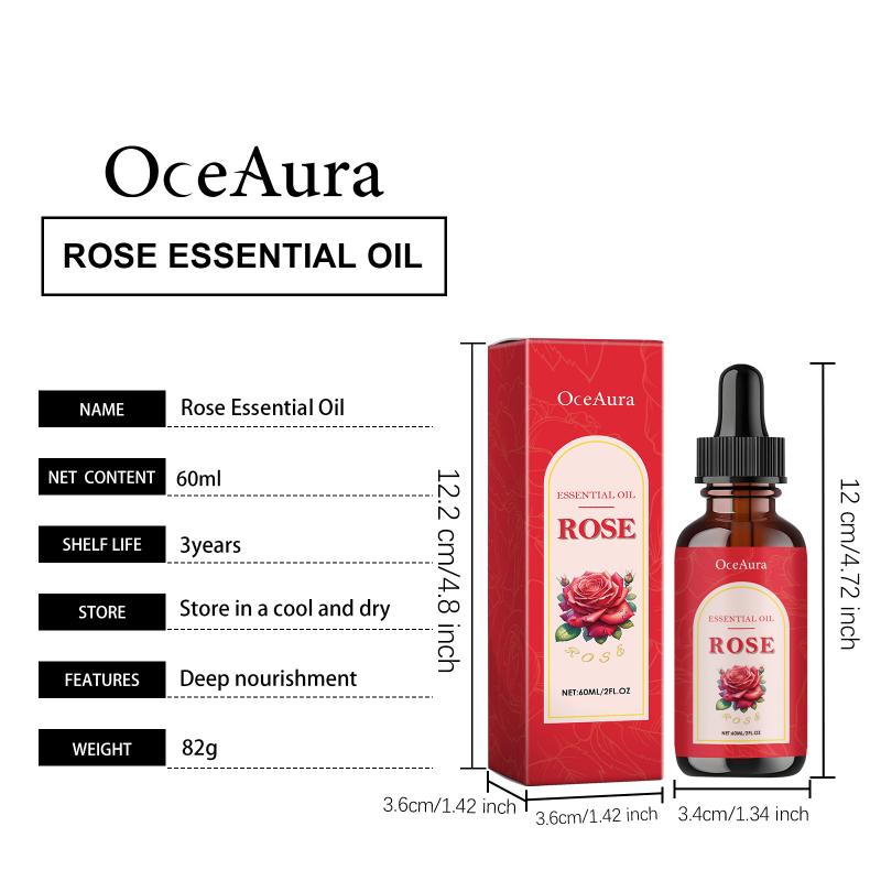 Moisturizing Rose Oil for Face and Body Restores Soft Texture Deep Nourishment for Daily Beauty Care