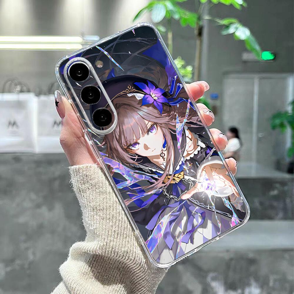 Чехол для телефона Honkai Star Rail Herta для Samsung S26 S25 S24 Ultra S23 Fe S22 S20 S21 Plus Plus 5G Fe Прозрачная крышка