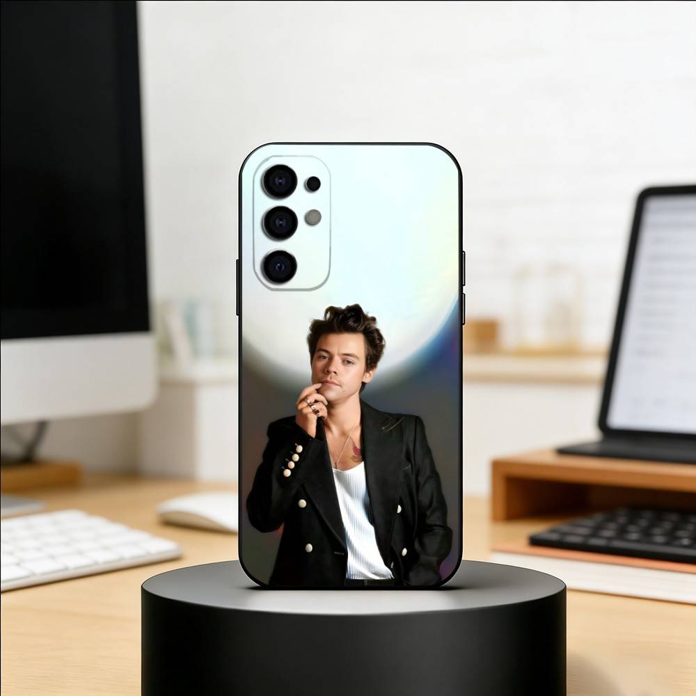 Чехол для телефона H-Harry S-Styles для Samsung S25, S24, S21, S22, S23, S30, Ultra, S20, Plus, Fe, Мягкий силиконовый черный чехол