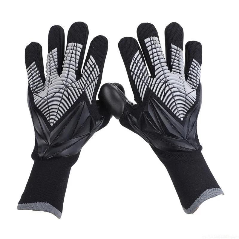 Adults Kids Goalkeeper Gloves Goalie Gloves Thicken Latex Football Soccer Anti-slip Protection Soccer Children Goalie Gloves