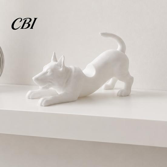 Kawaii Puppy Figurine Pen Rack Cute Dog Holder, 3D Printed Pencil Stand, Small Practical Aesthetic Desktop Decorations Stretching Desk Organizer