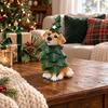 Winter Scene Accessories Christmas Dog Figurine, Resin Puppy Statue in Tree & Gift Hand Painted Crafts Box Costume, Festive Desktop Mantel Decor,